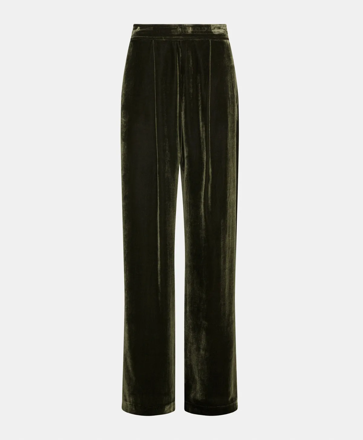 Pascal Smooth Velvet Pants - Matcha Green