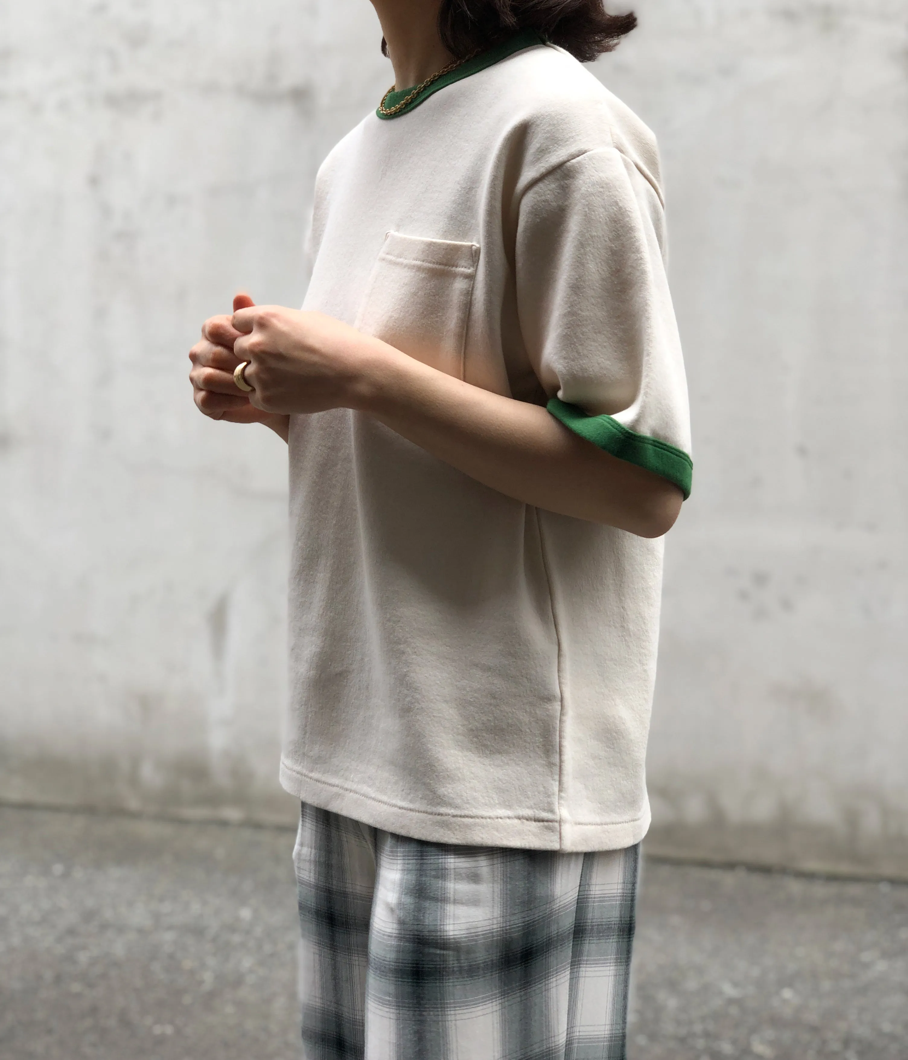 PHEENY/SMOOTH POCKET TEE(IVORY)