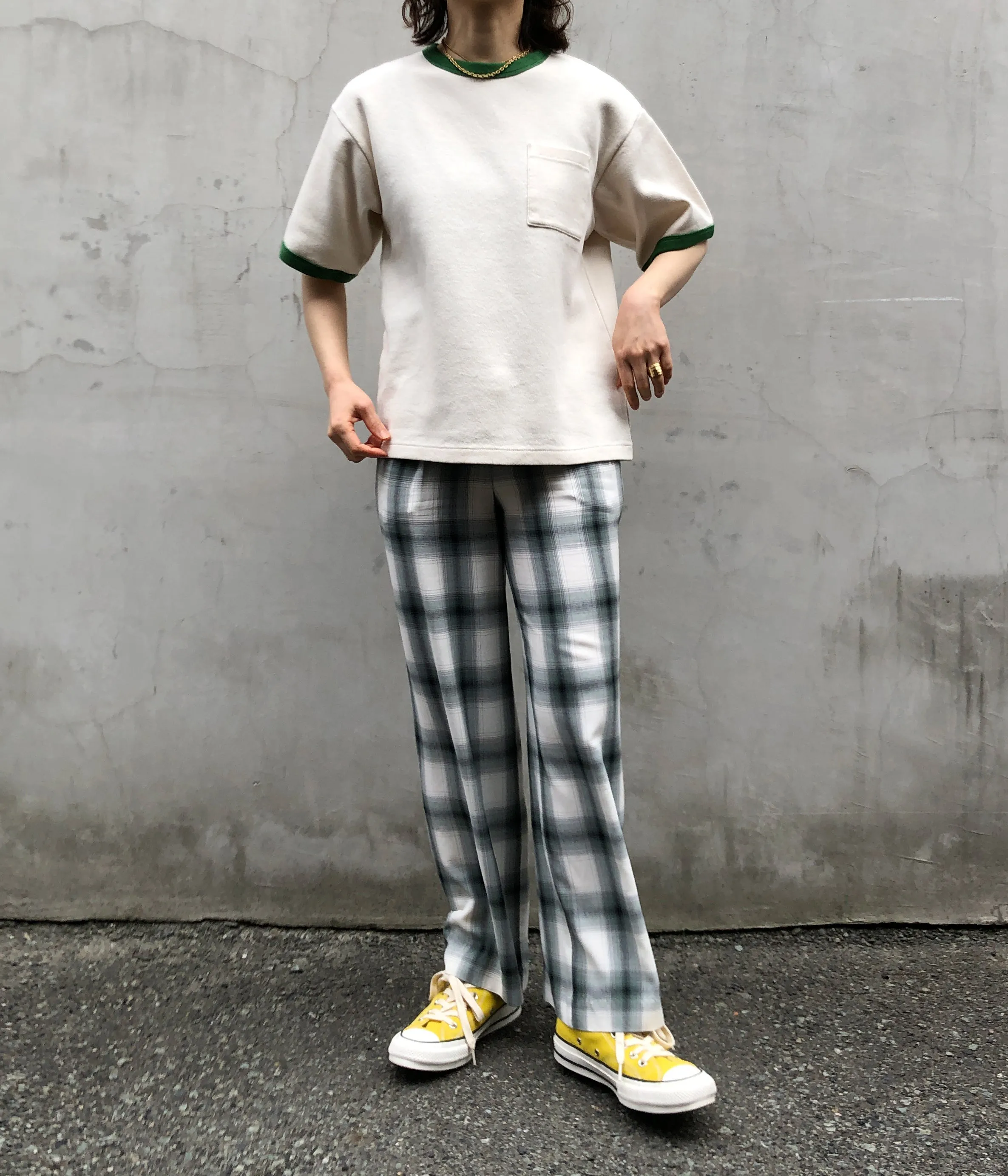PHEENY/SMOOTH POCKET TEE(IVORY)
