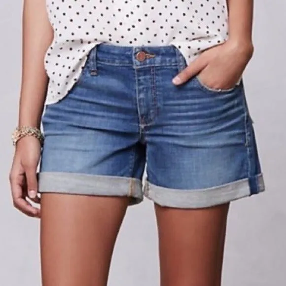 Pilcro Mid-rise Denim Shorts