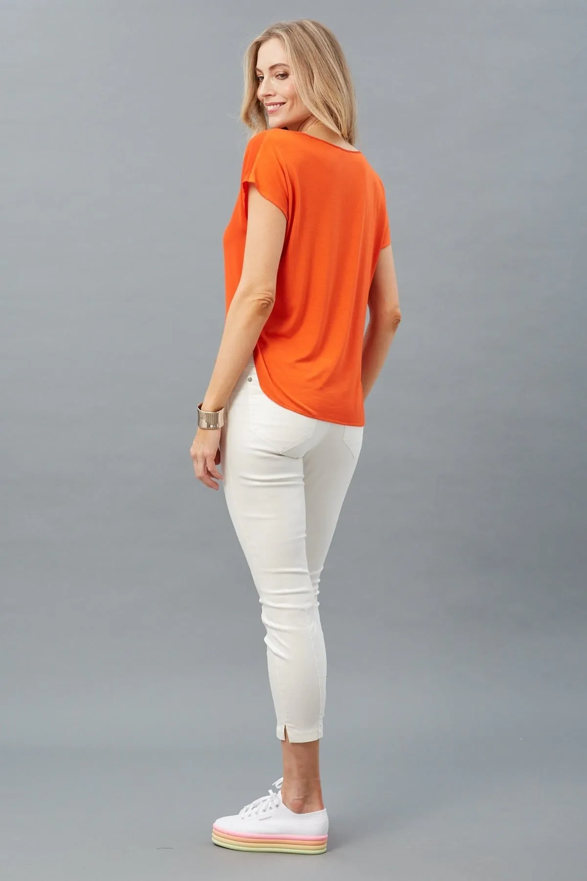 Poppy Hybrid Drop Shoulder Tee