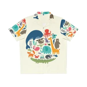 "Celebrate Nature & Wildlife with Our Vibrant Hawaiian Shirt"