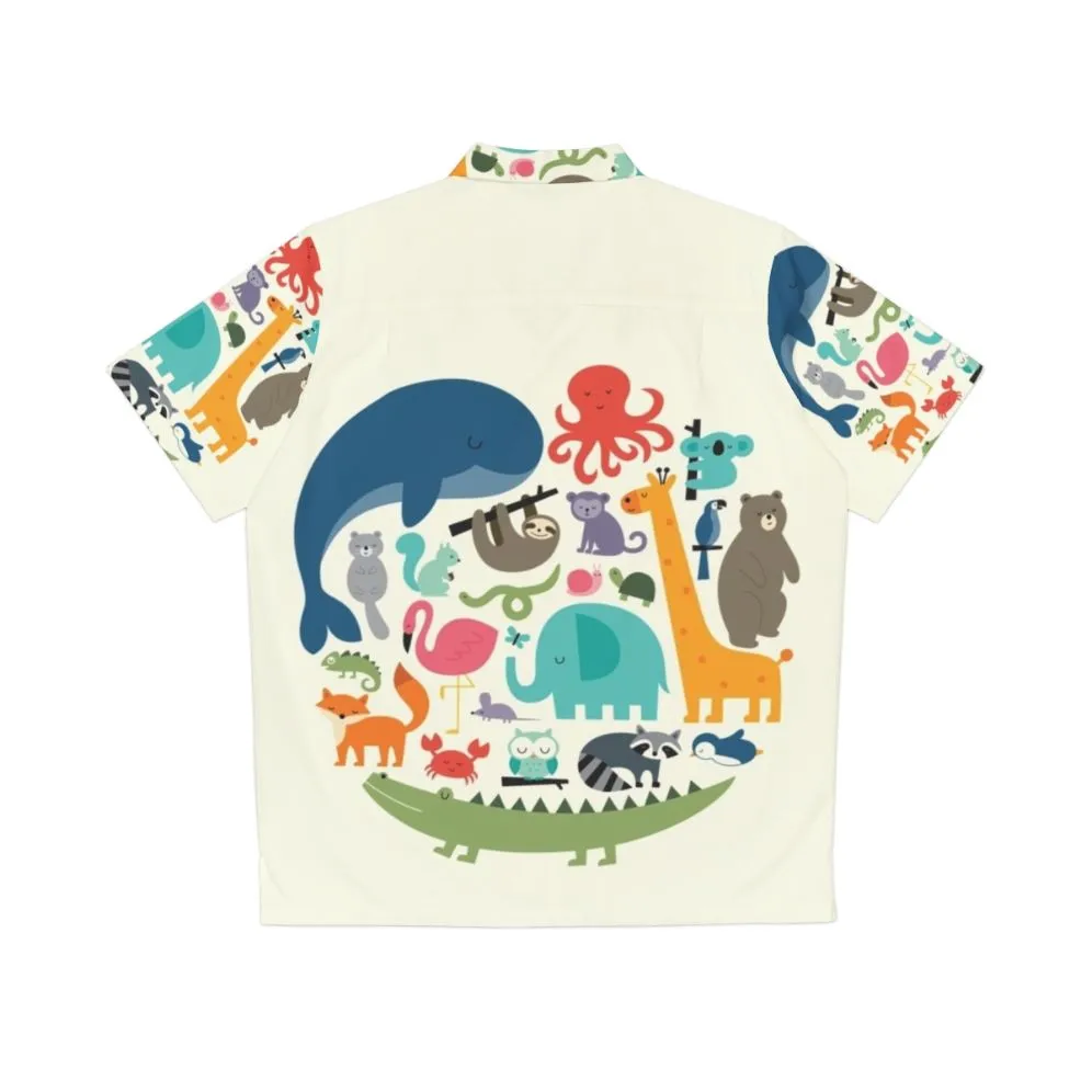 "Celebrate Nature & Wildlife with Our Vibrant Hawaiian Shirt"