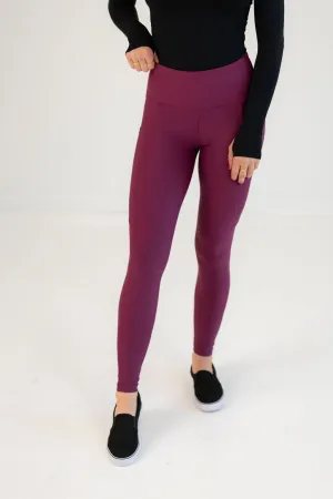 Raspberry Define | Full Seat Leggings