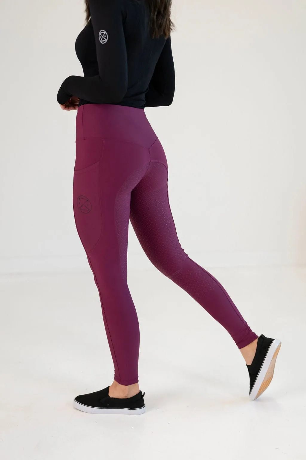 Raspberry Define | Full Seat Leggings