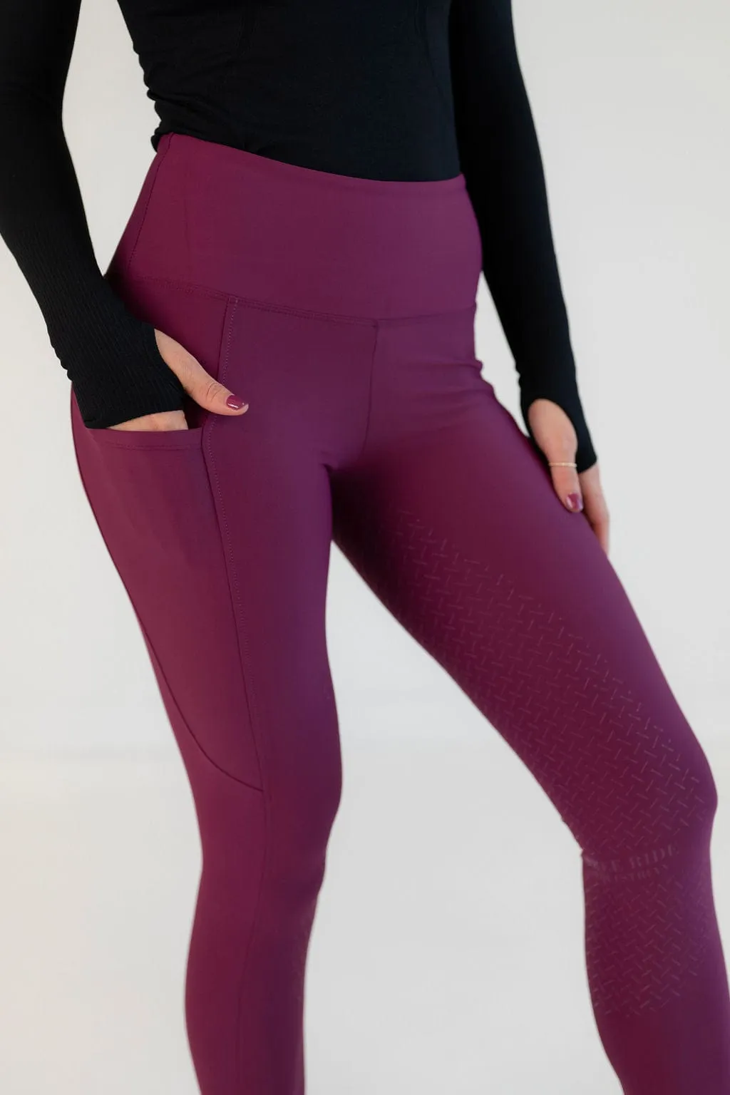 Raspberry Define | Full Seat Leggings