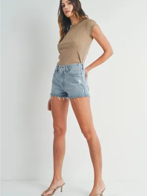 Relaxed Denim Short