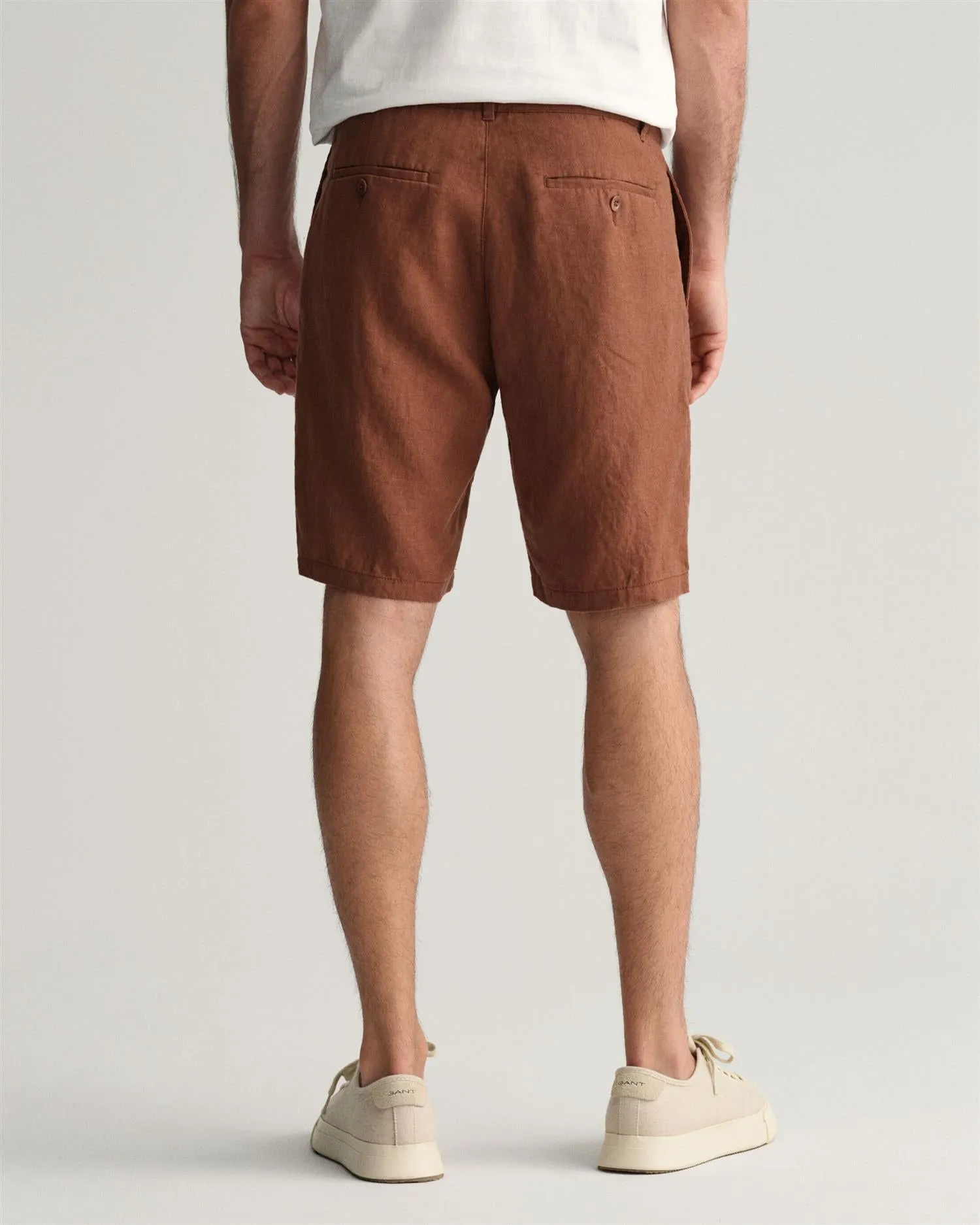 Relaxed Linen Shorts DS Brun
