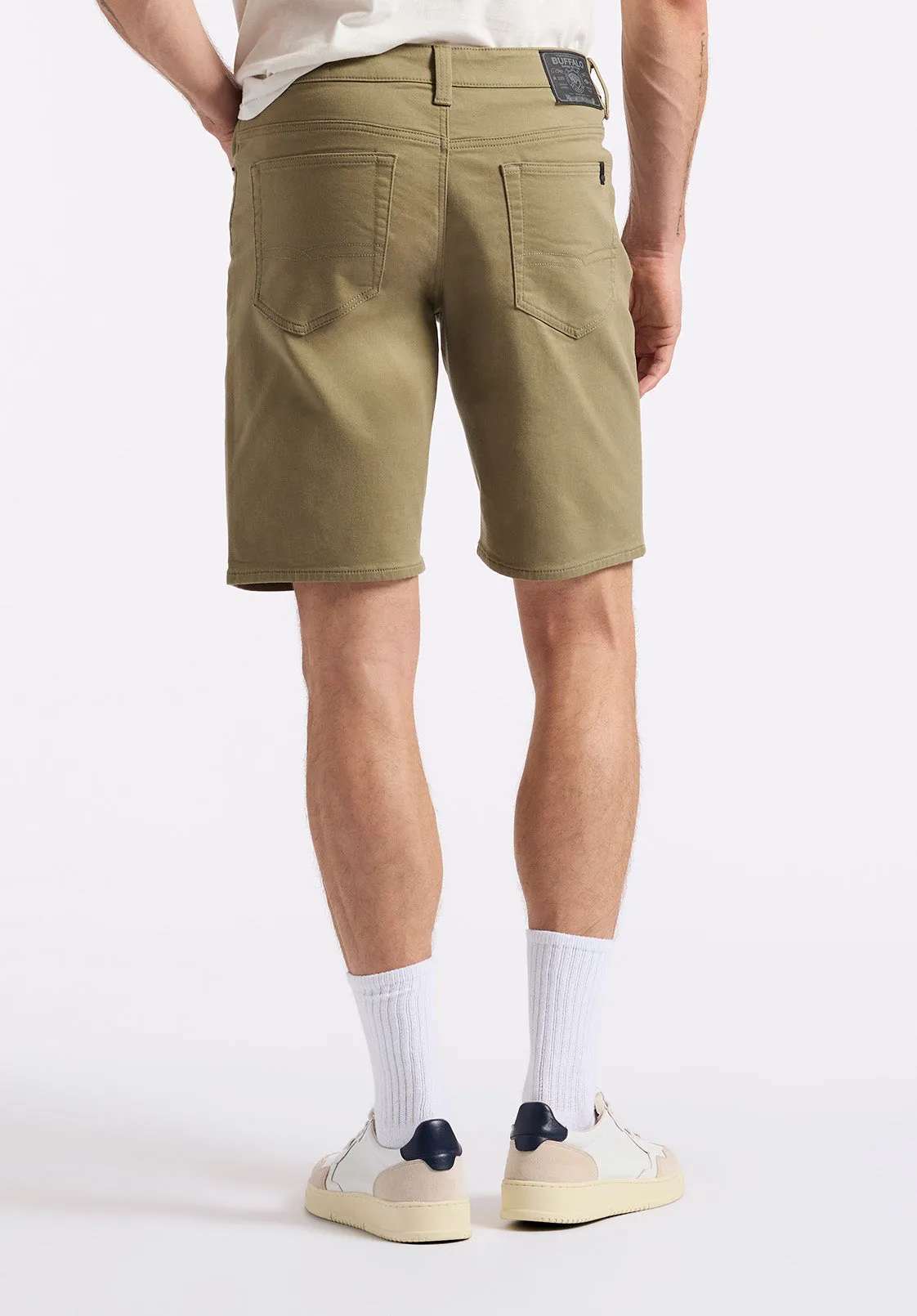 Relaxed Straight Dean Men's Freedom Flex Shorts, Olive - BM26067