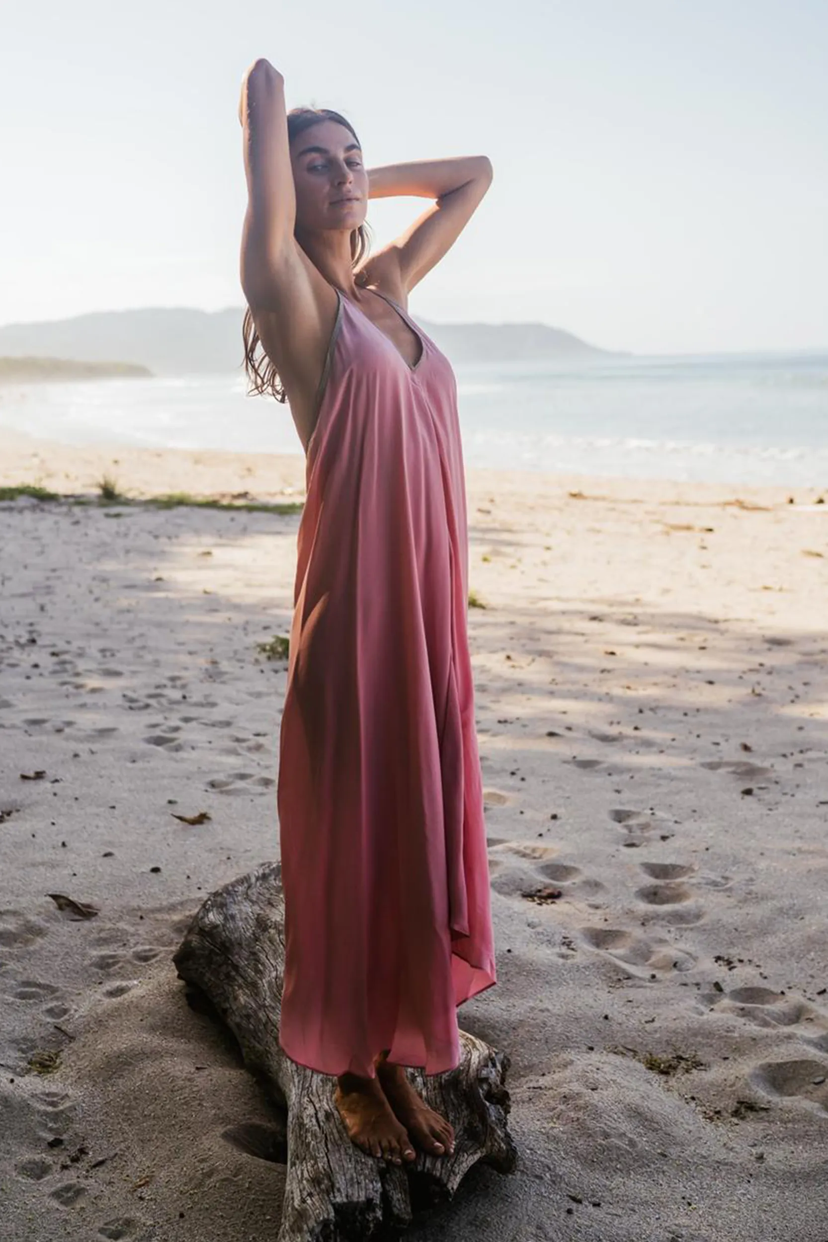 Rhodes in Block Silk in Wild Orchid