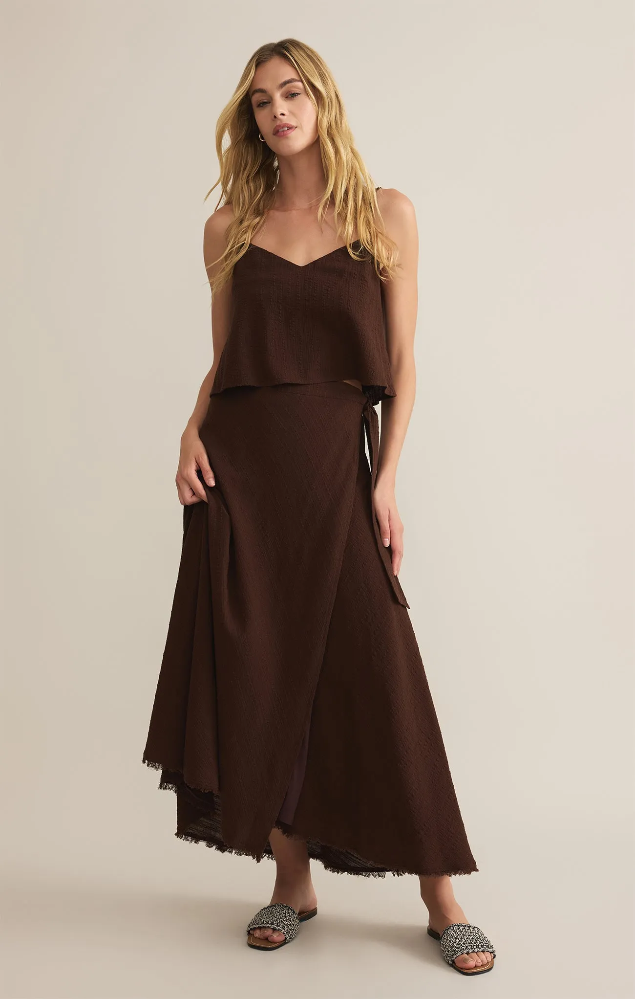 Salerno Wrap Midi Skirt