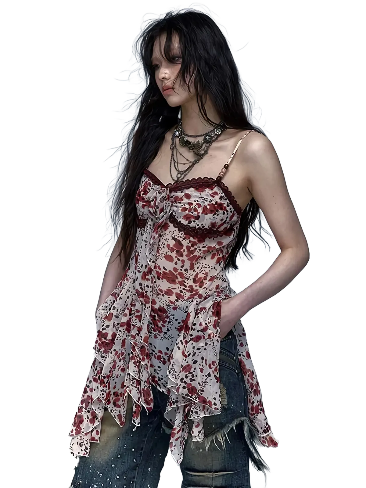 'Secret' Flowing Camisole Mini Dress