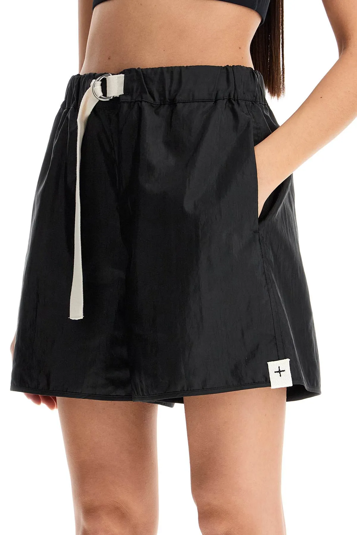 Silk Belted Shorts