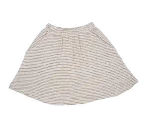 Skirt Rave Mid Length Ecru Stripe