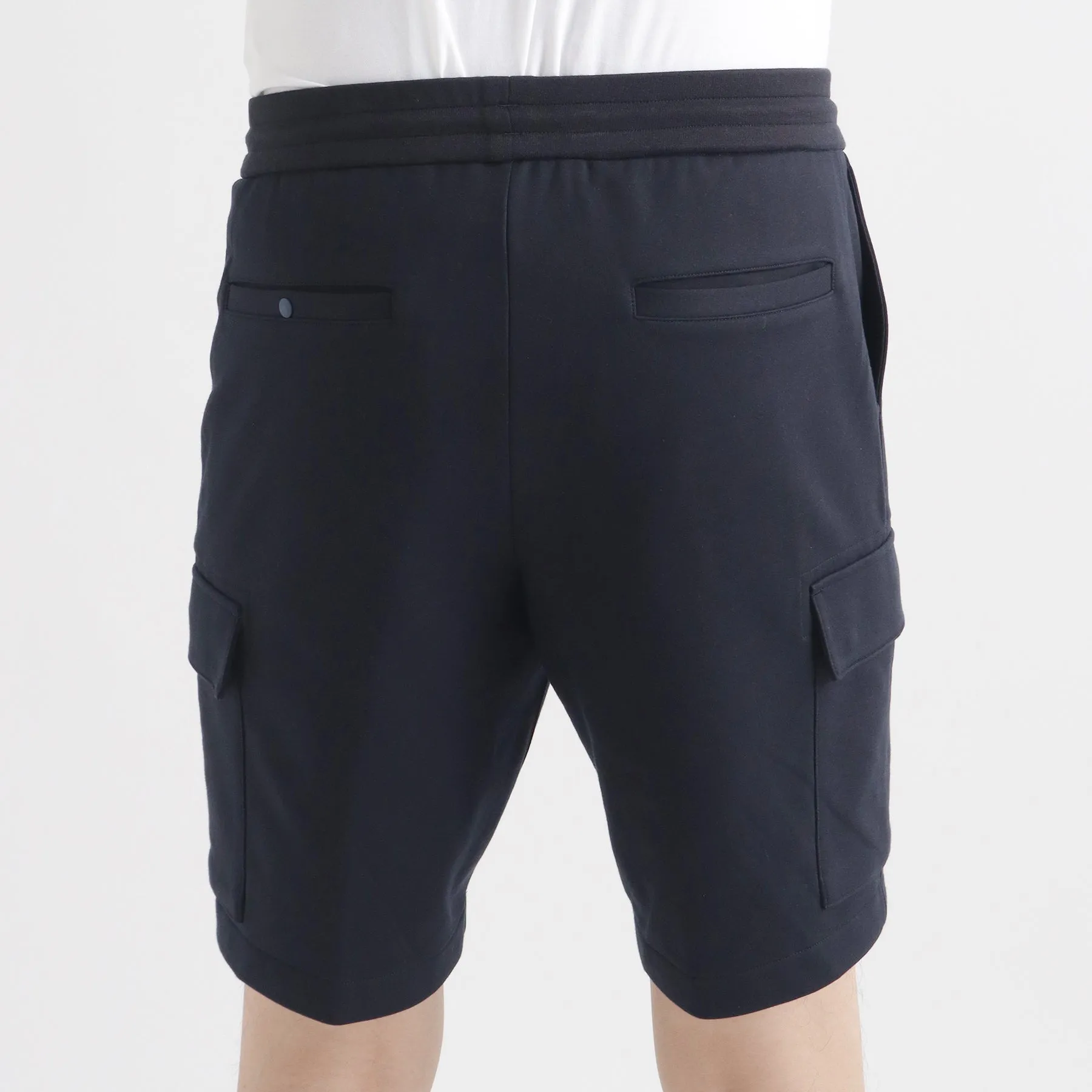 Smooth Terry Cargo Short Pants Color: Navy