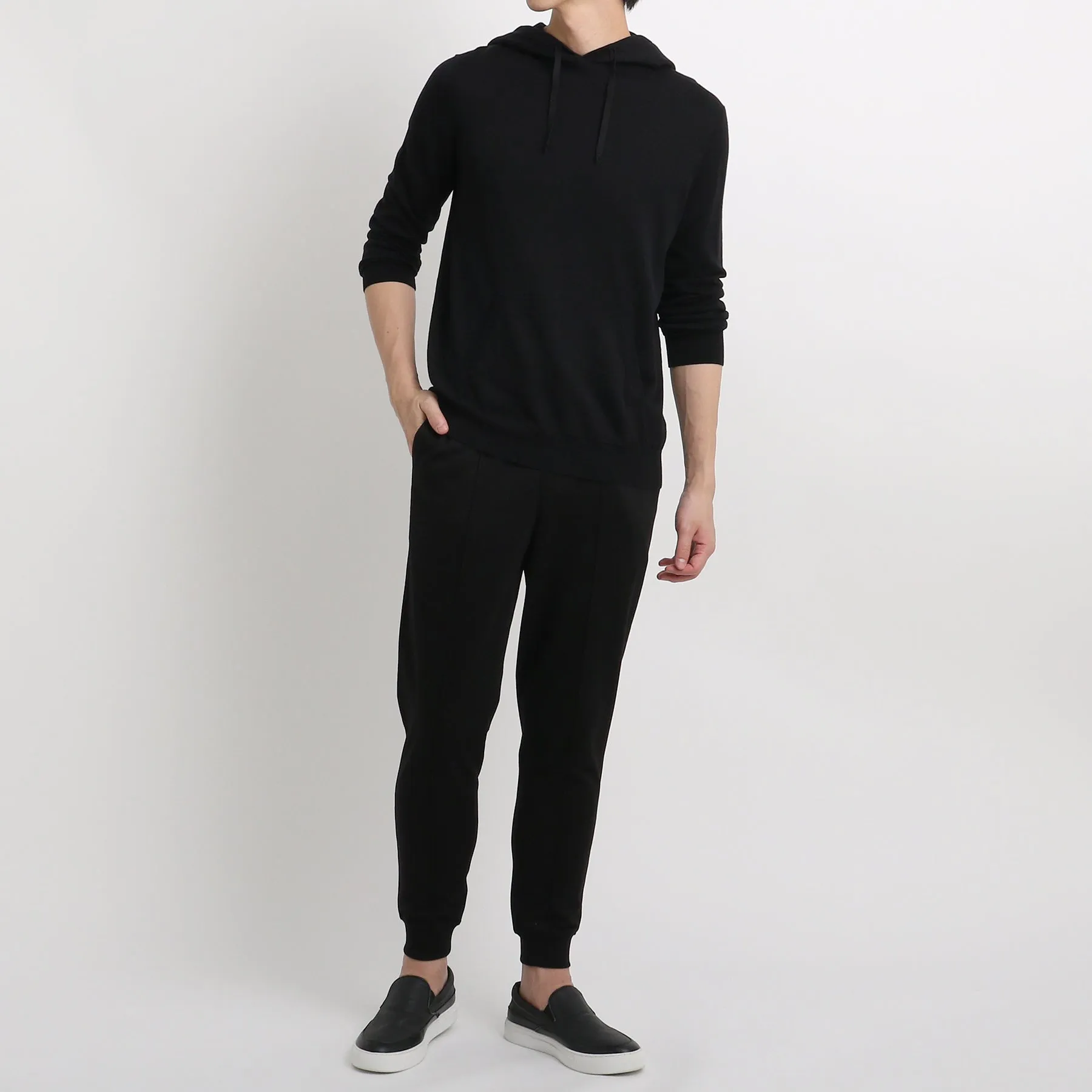 Smooth Terry Jogger Pants Color: Black