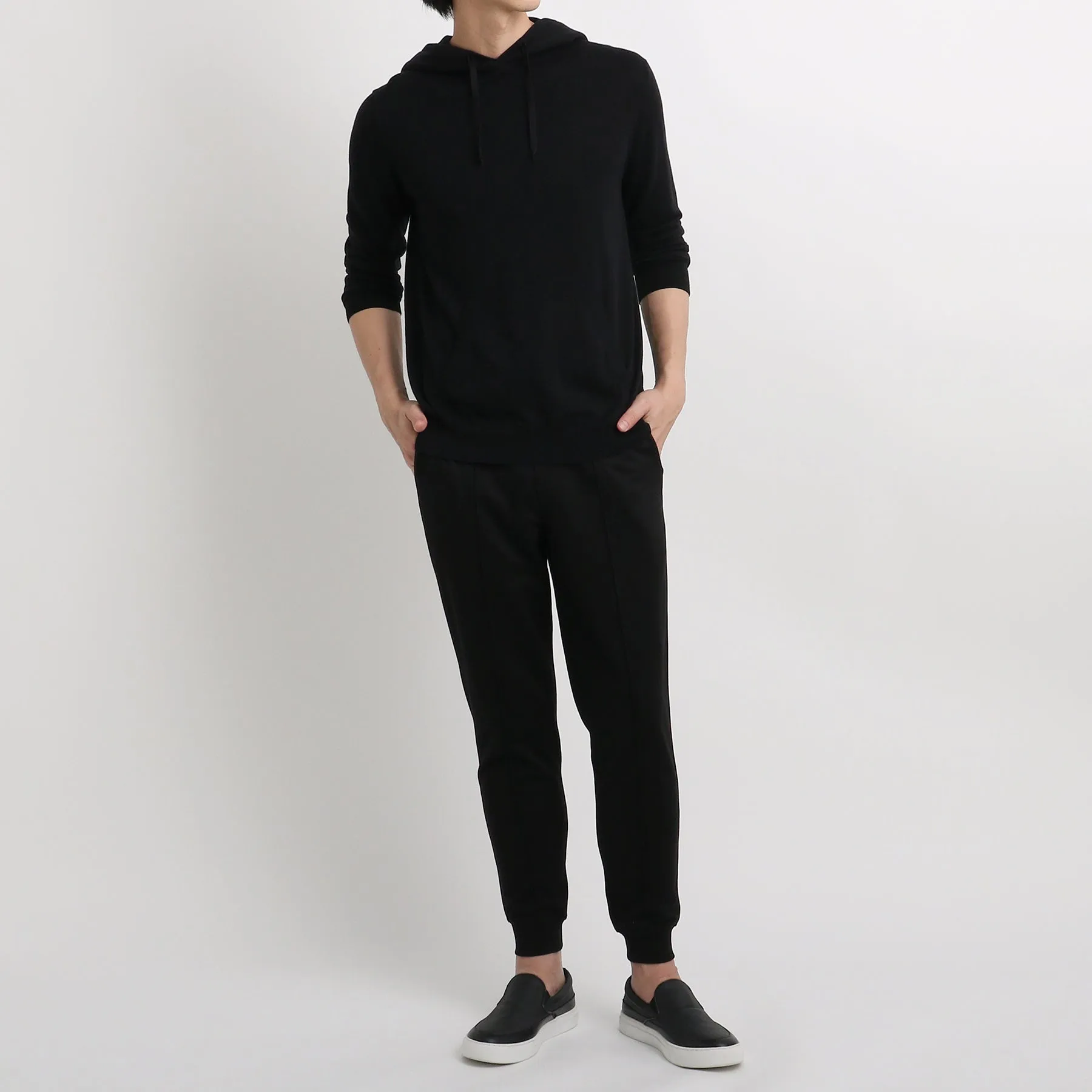 Smooth Terry Jogger Pants Color: Black