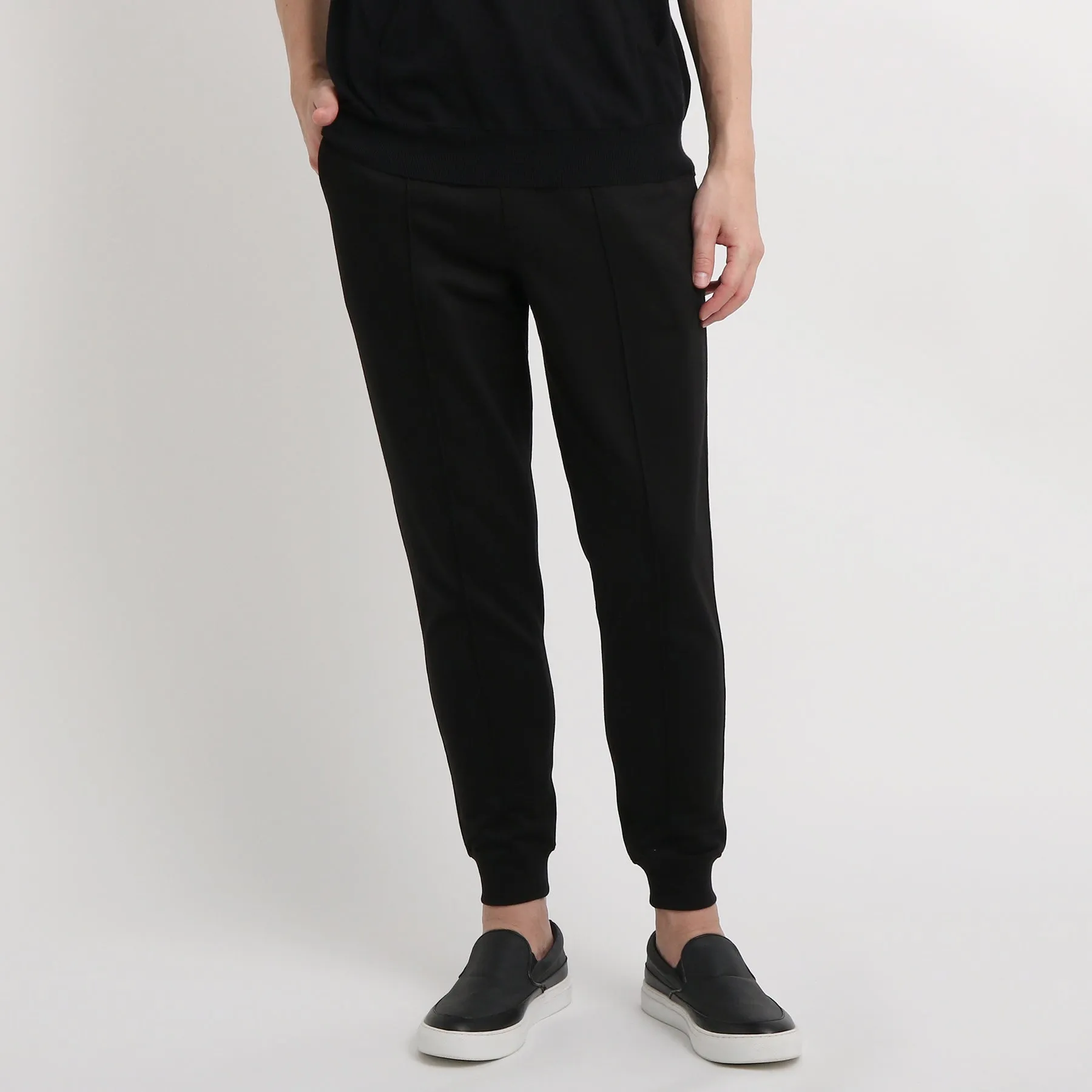 Smooth Terry Jogger Pants Color: Black