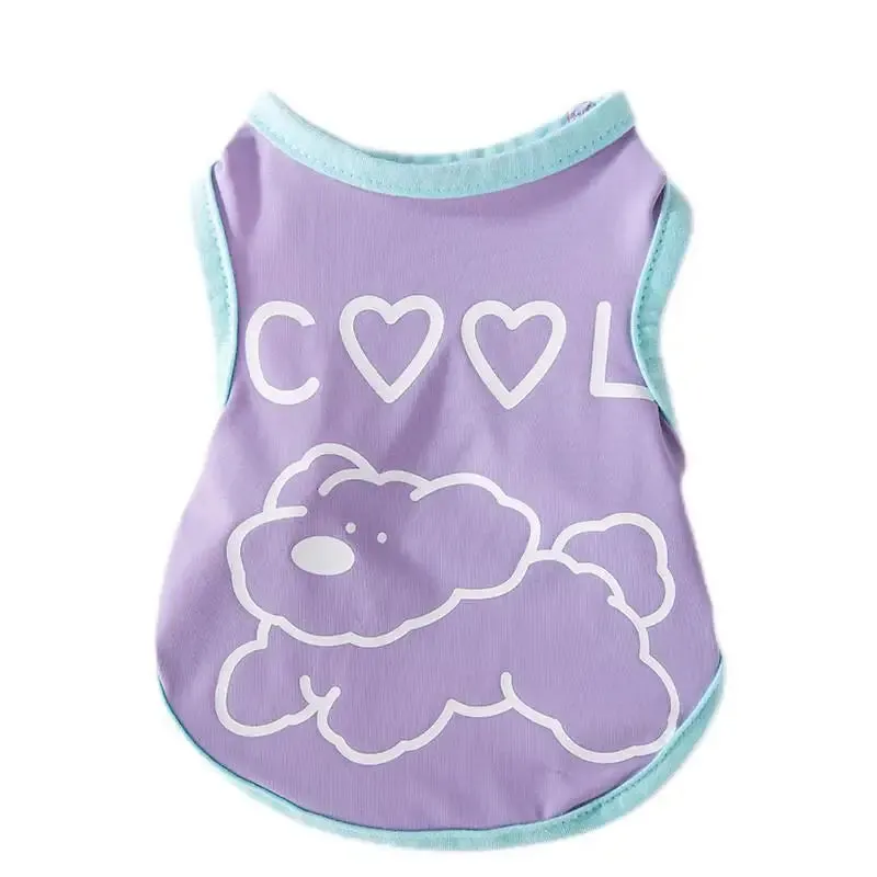 Spring and Summer Dog Feet Cool and Breathable Thin Cool Bear Cool Coat Tank Top Cat Teddy Pet Clothes Cooling Vest for Dog
