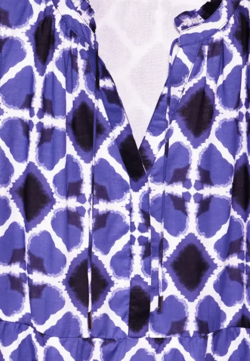 STREET ONE<BR>
Maxi Dress with Print Design<BR>
Violet Blue<BR>