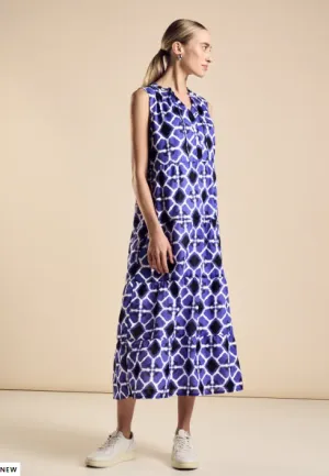 STREET ONE<BR>
Maxi Dress with Print Design<BR>
Violet Blue<BR>