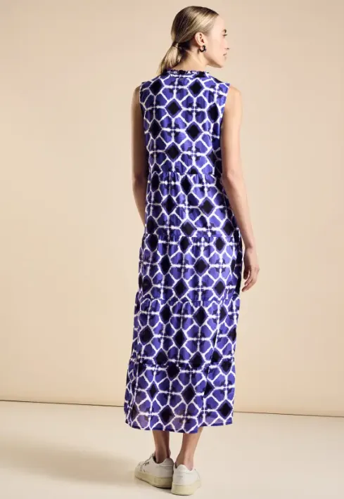 STREET ONE<BR>
Maxi Dress with Print Design<BR>
Violet Blue<BR>