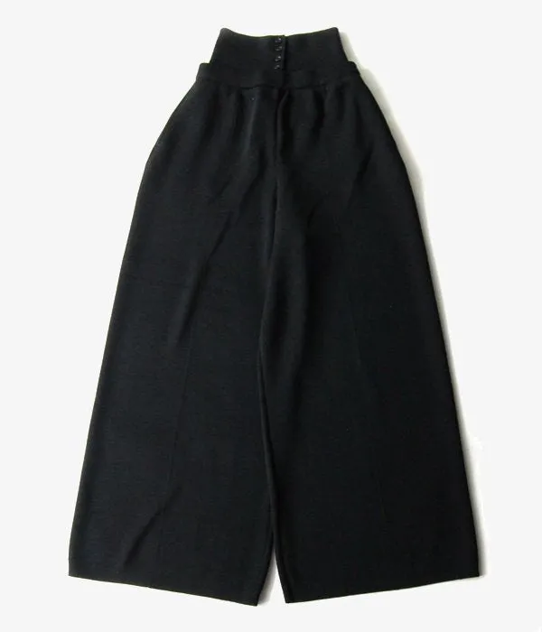 TAN/WAIST MARK SMOOTH PANTS (BLACK)