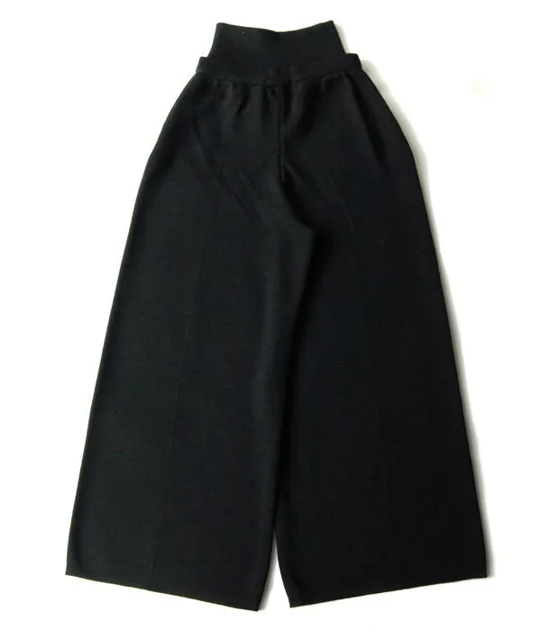TAN/WAIST MARK SMOOTH PANTS (BLACK)
