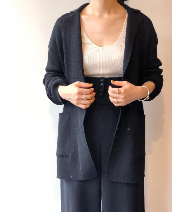 TAN/WAIST MARK SMOOTH PANTS (BLACK)