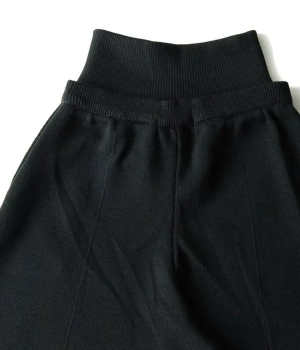 TAN/WAIST MARK SMOOTH PANTS (BLACK)