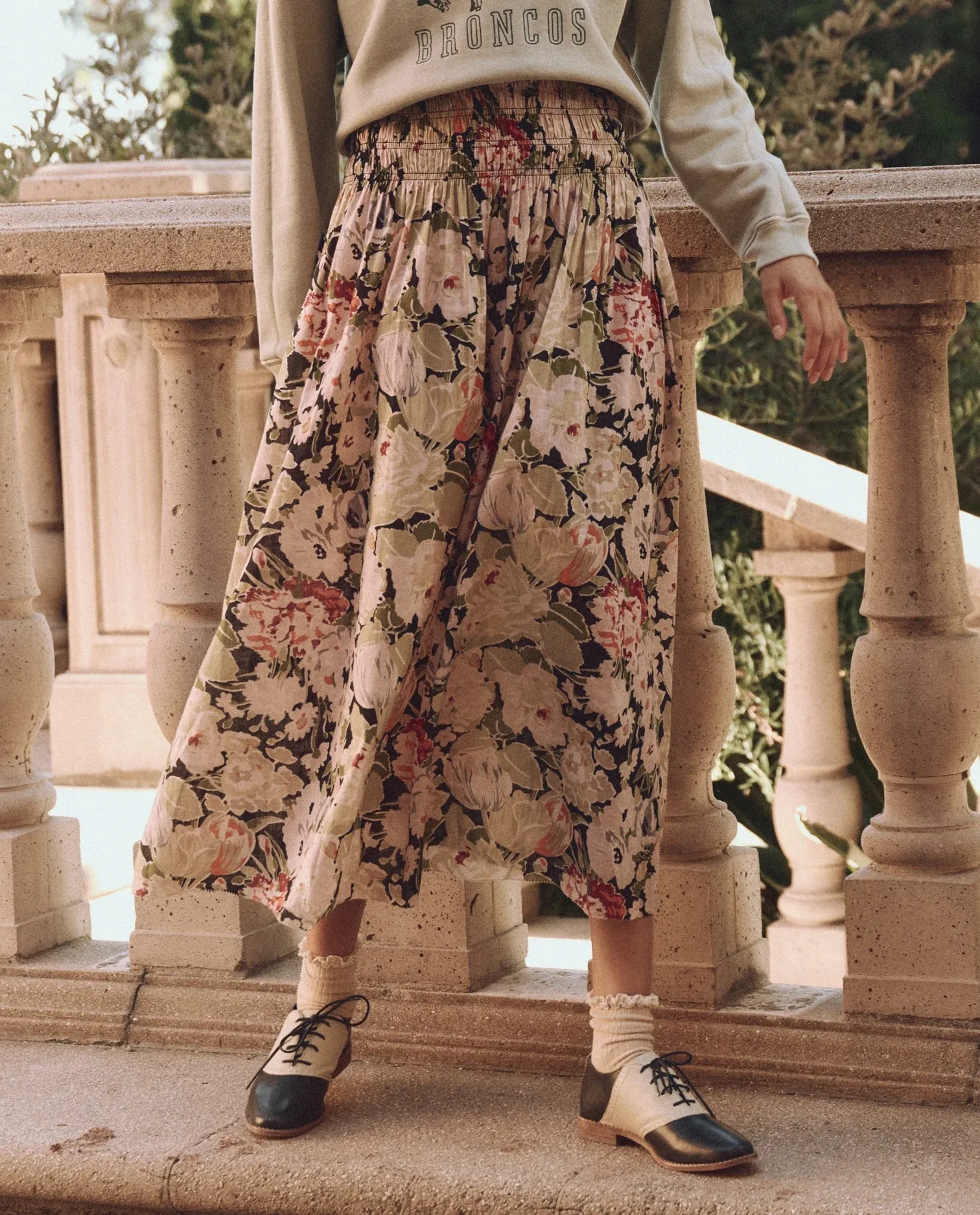 The Canary Skirt | Vintage Rose Print