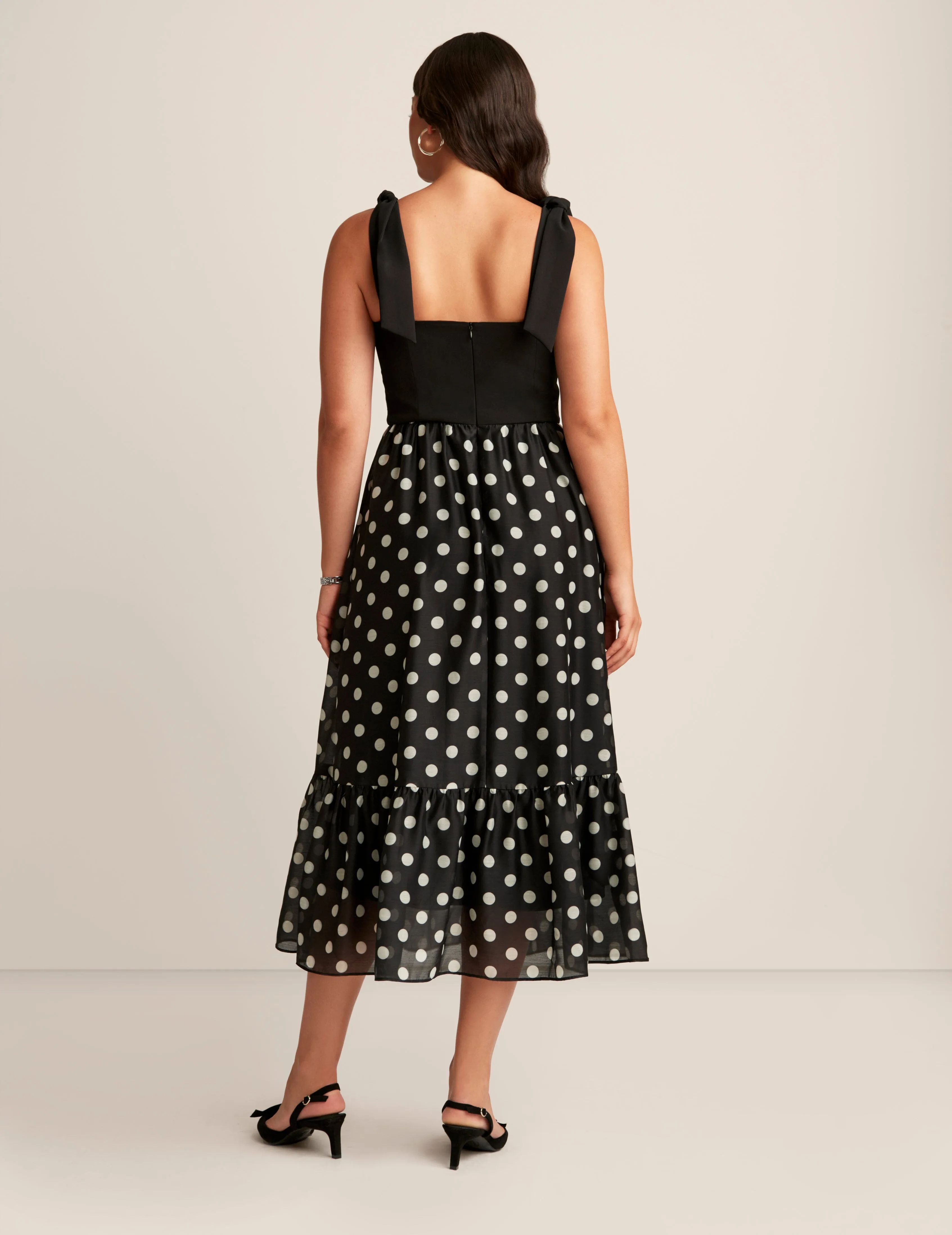 Tie Strap Midi Dress