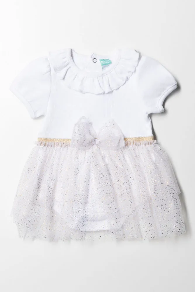 Tiered Dress White