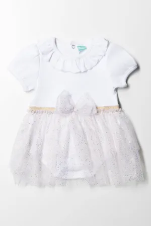 Tiered Dress White