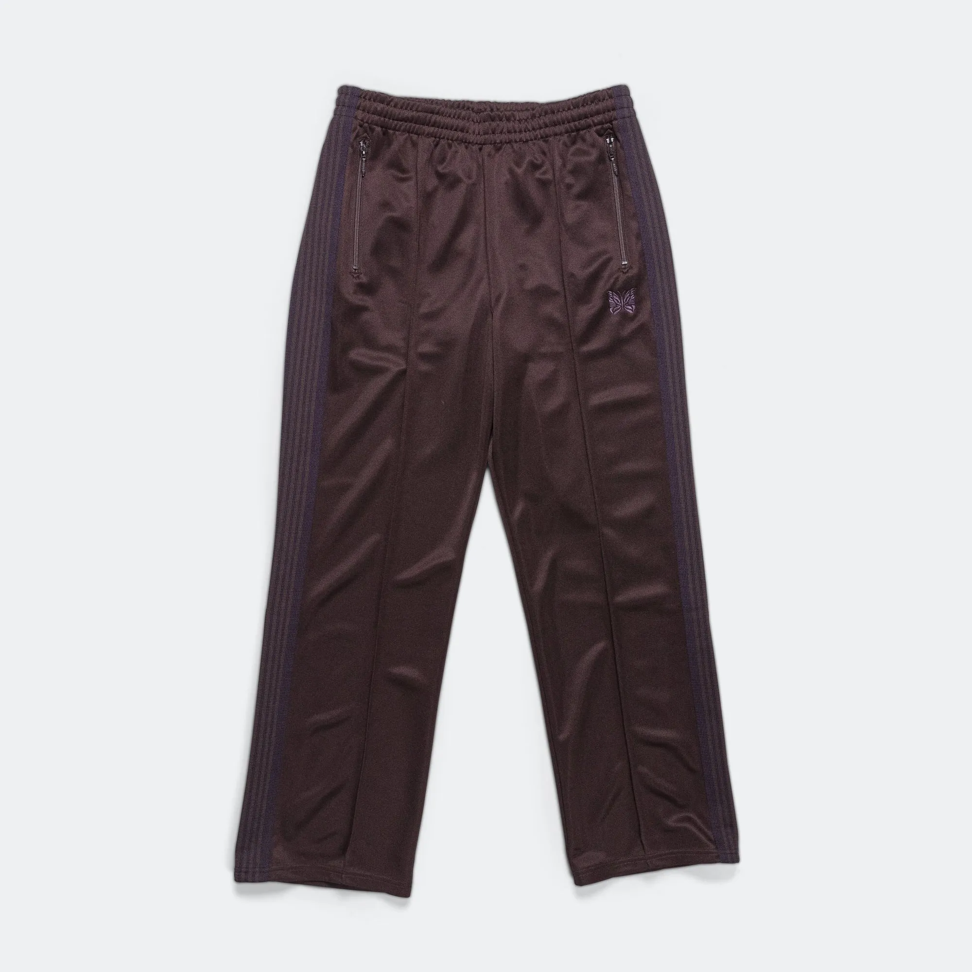 Track Pant - Dark Brown Poly Smooth