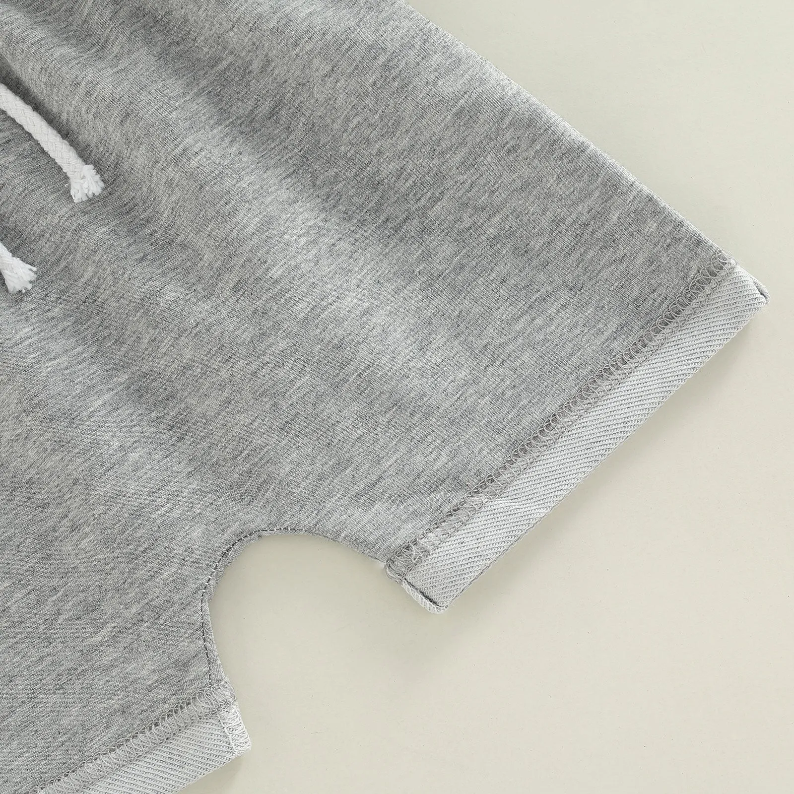 Unisex Baby Sleeveless Hooded Top Shorts 2 pcs Set (0 - 3 yrs)