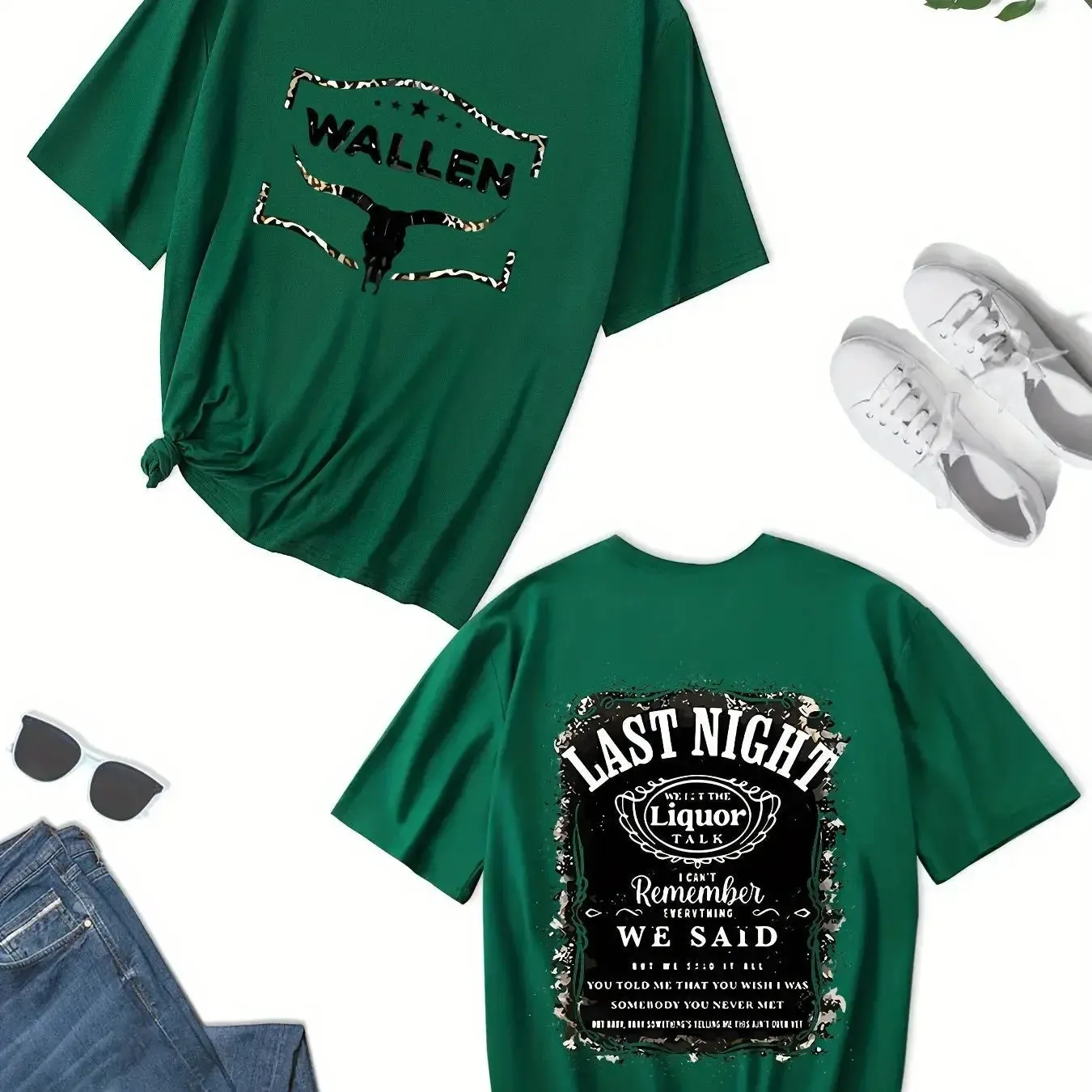 Vibrant Plus Size Cow Skull T-Shirt