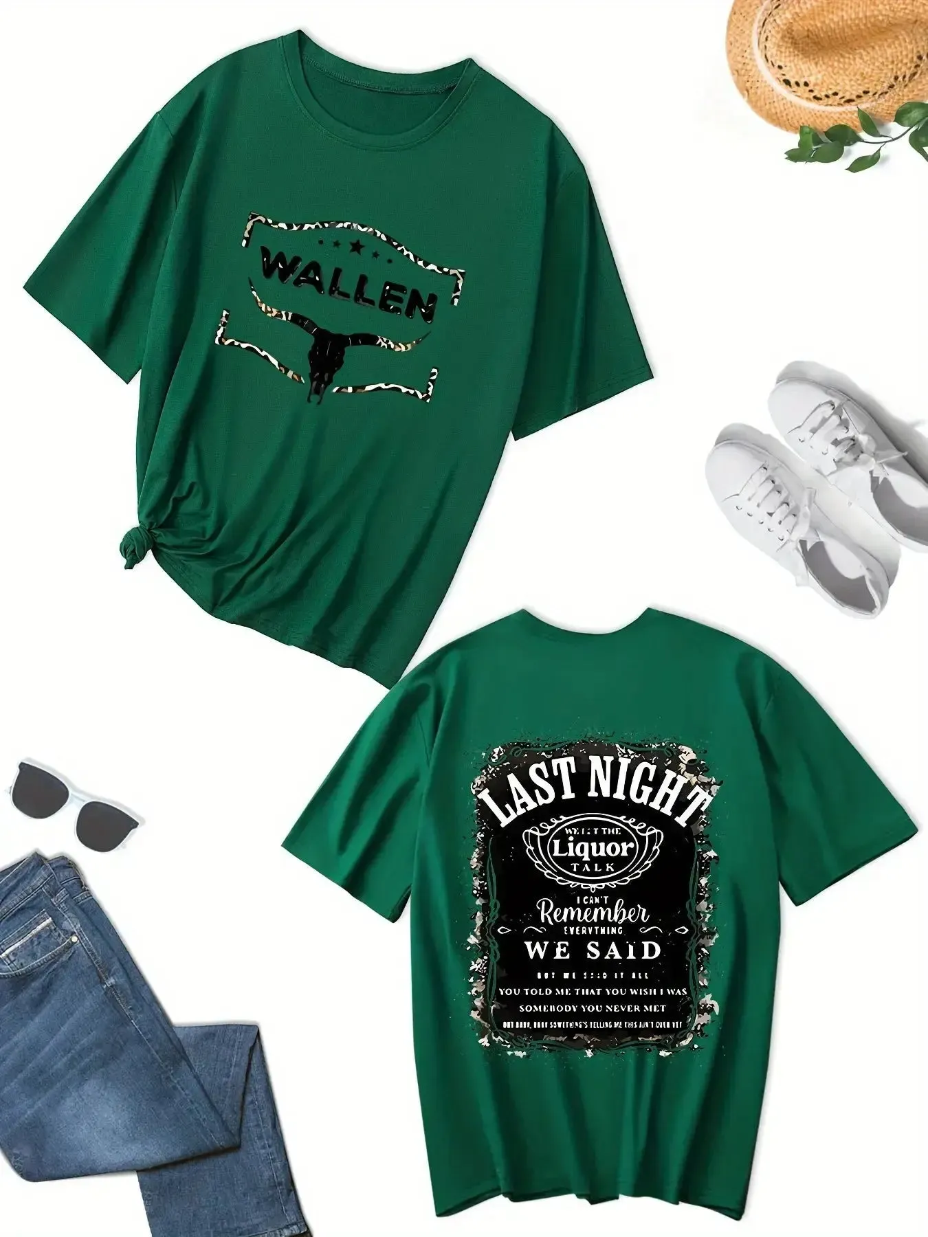 Vibrant Plus Size Cow Skull T-Shirt