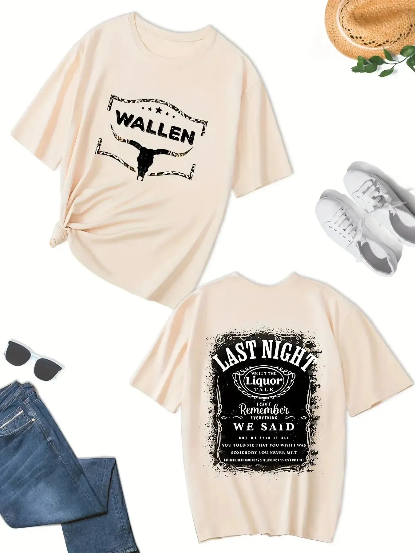 Vibrant Plus Size Cow Skull T-Shirt