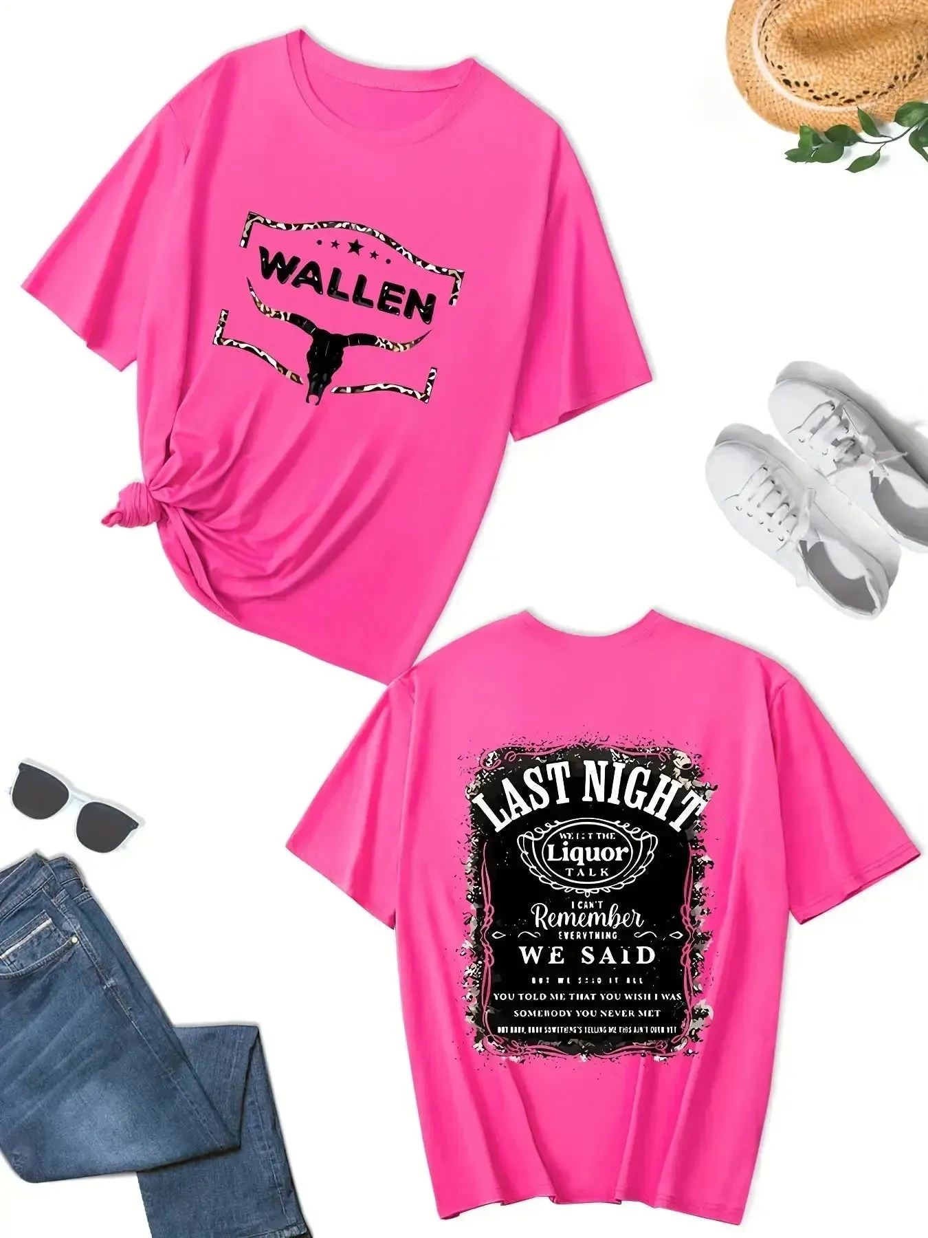 Vibrant Plus Size Cow Skull T-Shirt