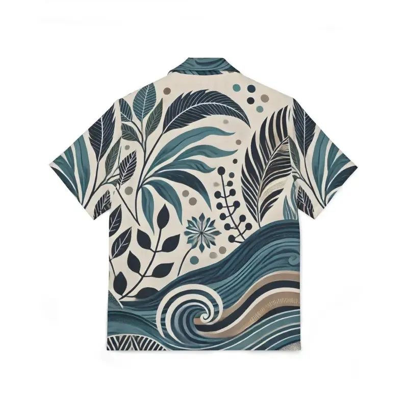 Vibrant Summer Mens Hawaiian Camp Shirt