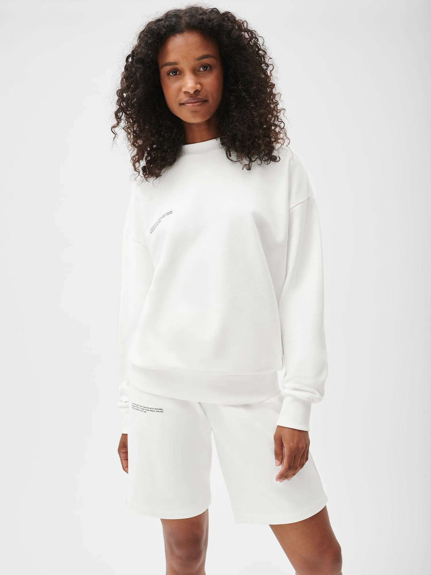 Womens 365 Midweight Long Shorts—off-white