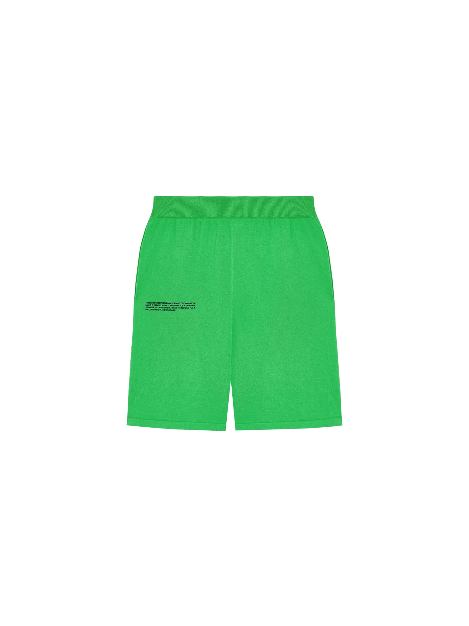Womens Organic Cotton Knit Shorts—jade green