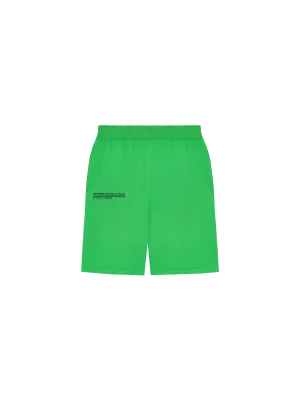 Womens Organic Cotton Knit Shorts—jade green