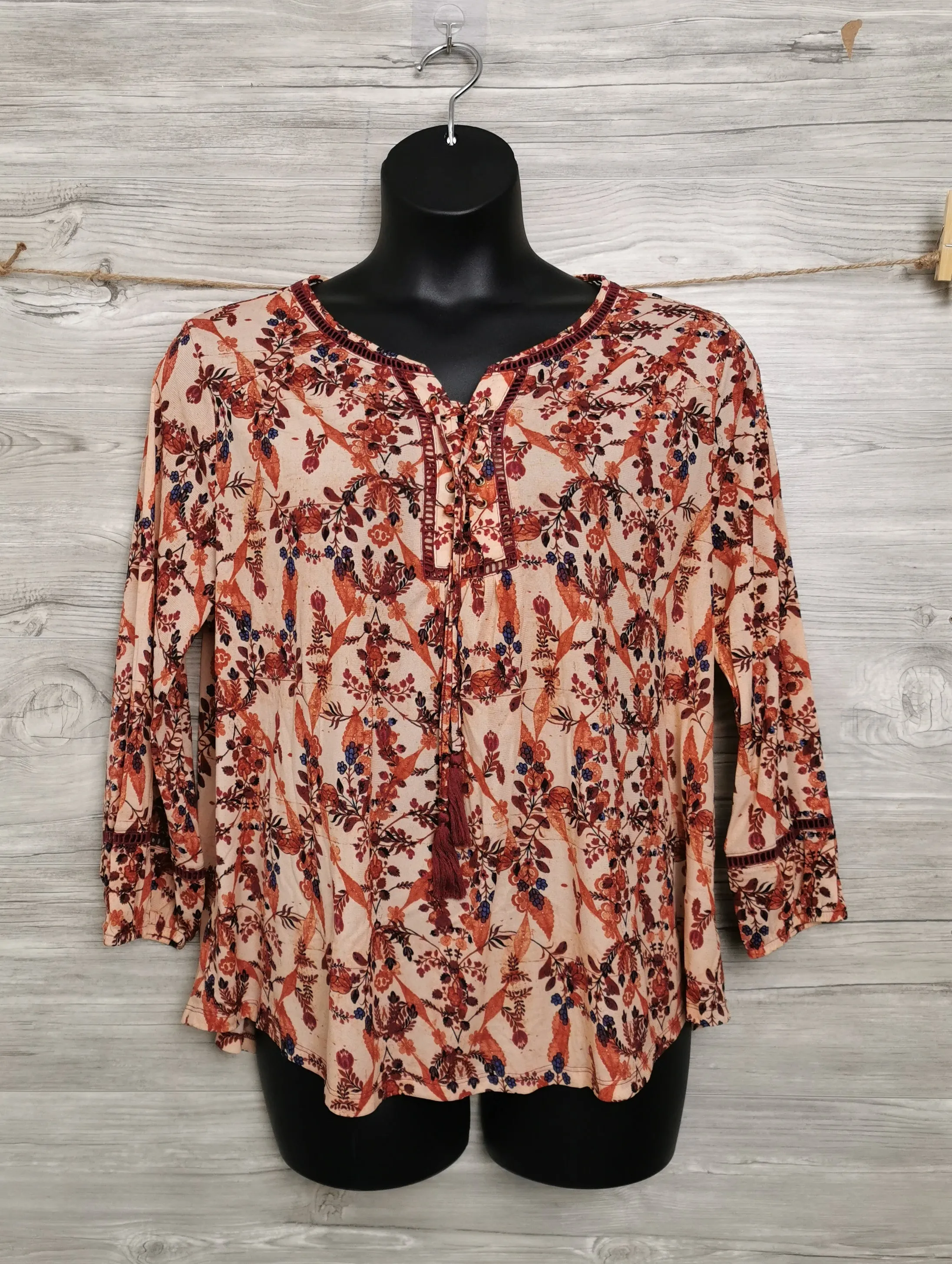 WOMENS PLUS SIZE 2X - STYLE & CO, Lightweight Floral Dress Top EUC B33