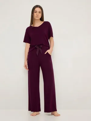 Wunderlove Purple High-Rise Supersoft Pants
