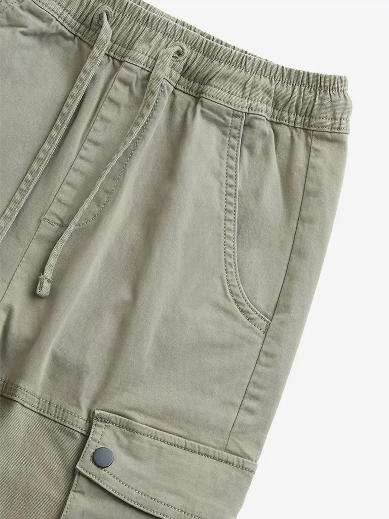 Y&F Kids Sage Cargo-Style Mid-Rise Cotton-Blend Pants